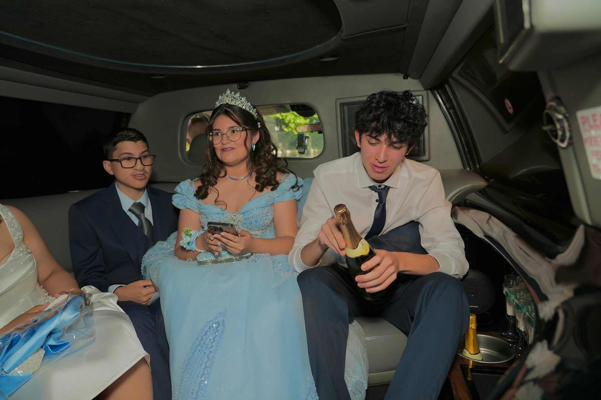 Inside the Limo